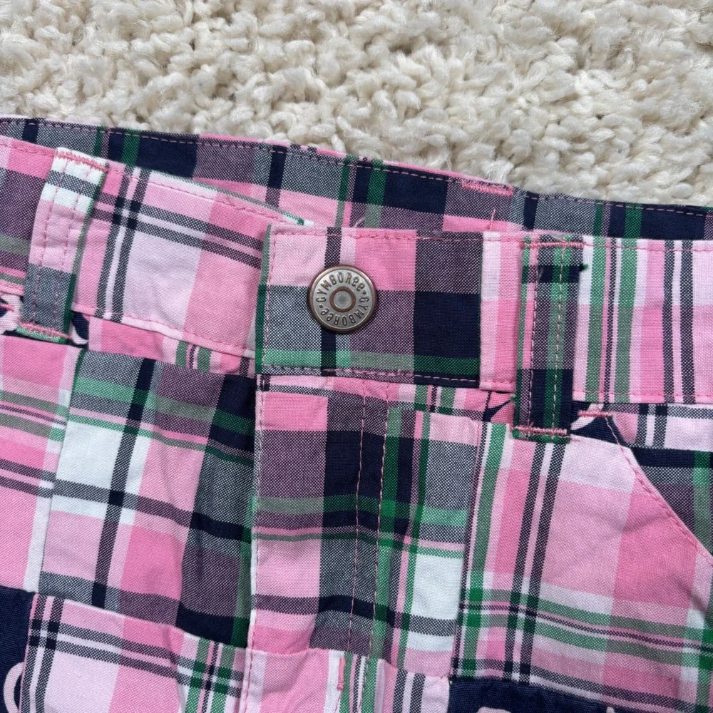Gymboree Kids Girls Pink Plaid Patchwork Skirt with Built-in Shorts Size‎ 8